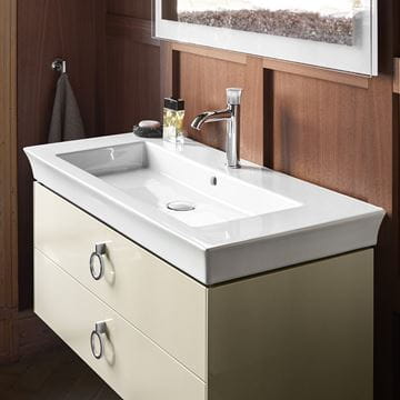 DURAVIT WHITE TULIP umývadlo 105,5 cm, s prepadom 2363100060 Obrázek - fotka