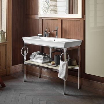 DURAVIT WHITE TULIP umývadlo 105,5 cm, s prepadom 2363100060 Obrázek - fotka