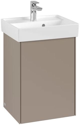 VILLEROY & BOCH COLLARO skrinka pod umývadlo 41x34,4x54,6 cm, 1 dvierka, ľavá, Push-open, Truffle Grey C00500VG Obrázek - fotka