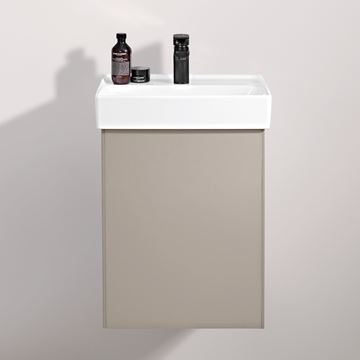 VILLEROY & BOCH COLLARO skrinka pod umývadlo 41x34,4x54,6 cm, 1 dvierka, ľavá, Push-open, Truffle Grey C00500VG Obrázek - fotka