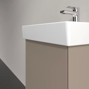 VILLEROY & BOCH COLLARO skrinka pod umývadlo 41x34,4x54,6 cm, 1 dvierka, ľavá, Push-open, Truffle Grey C00500VG Obrázek - fotka