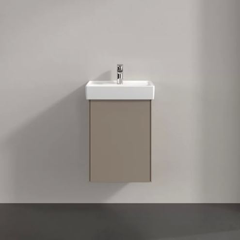 VILLEROY & BOCH COLLARO skrinka pod umývadlo 41x34,4x54,6 cm, 1 dvierka, ľavá, Push-open, Truffle Grey C00500VG Obrázek - fotka
