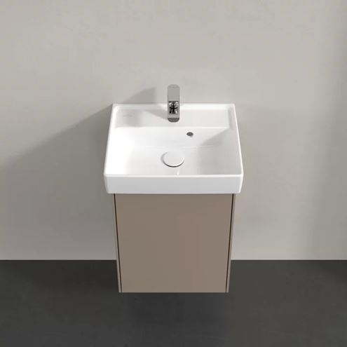 VILLEROY & BOCH COLLARO skrinka pod umývadlo 41x34,4x54,6 cm, 1 dvierka, ľavá, Push-open, Truffle Grey C00500VG Obrázek - fotka