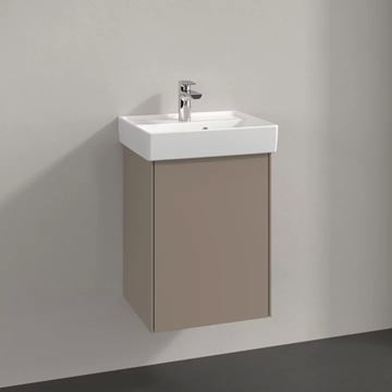 VILLEROY & BOCH COLLARO skrinka pod umývadlo 41x34,4x54,6 cm, 1 dvierka, ľavá, Push-open, Truffle Grey C00500VG Obrázek - fotka