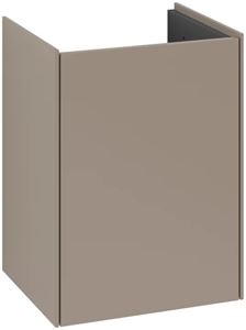 VILLEROY & BOCH COLLARO skrinka pod umývadlo 41x34,4x54,6 cm, 1 dvierka, pravá, Push-open, Truffle Grey