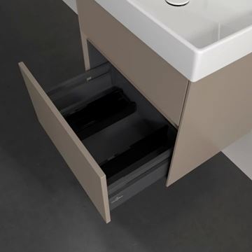 VILLEROY & BOCH COLLARO skrinka pod umývadlo 55,4x44,4x54,6 cm, 2 zásuvky, Truffle Grey C00800VG Obrázek - fotka