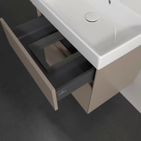 VILLEROY & BOCH COLLARO skrinka pod umývadlo 55,4x44,4x54,6 cm, 2 zásuvky, Truffle Grey C00800VG Obrázek - fotka