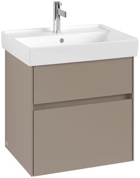 VILLEROY & BOCH COLLARO skrinka pod umývadlo 55,4x44,4x54,6 cm, 2 zásuvky, Truffle Grey C00800VG Obrázek - fotka