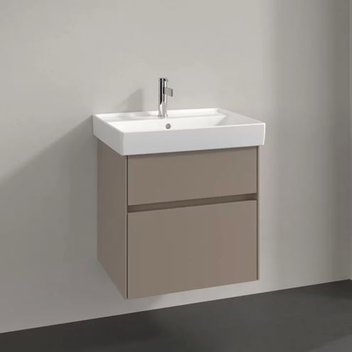 VILLEROY & BOCH COLLARO skrinka pod umývadlo 60,4x44,4x54,6 cm, 2 zásuvky, Truffle Grey C00900VG Obrázek - fotka