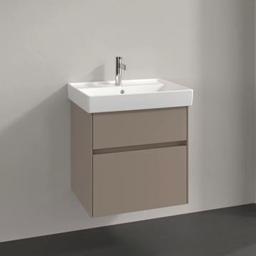 VILLEROY & BOCH COLLARO skrinka pod umývadlo 60,4x44,4x54,6 cm, 2 zásuvky, Truffle Grey C00900VG Obrázek - fotka