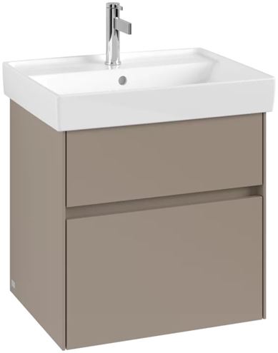 VILLEROY & BOCH COLLARO skrinka pod umývadlo 60,4x44,4x54,6 cm, 2 zásuvky, Truffle Grey C00900VG Obrázek - fotka