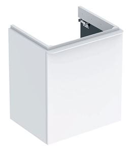 GEBERIT SMYLE SQUARE skrinka pod umývadlo 53,6x43,3x61,7 cm, 1 dvierka, pánty vpravo, lesklá biela