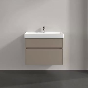 VILLEROY & BOCH COLLARO skrinka pod umývadlo 75,4x44,4x54,6 cm, 2 zásuvky, Truffle Grey C01000VG Obrázek - fotka