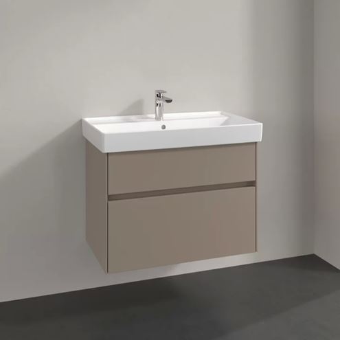 VILLEROY & BOCH COLLARO skrinka pod umývadlo 75,4x44,4x54,6 cm, 2 zásuvky, Truffle Grey C01000VG Obrázek - fotka