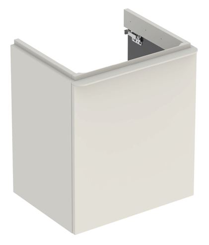 GEBERIT SMYLE SQUARE skrinka pod umývadlo 53,6x43,3x61,7 cm, 1 dvierka, pánty vľavo, pieskově šedá 500.366.JL.1 Obrázek - Hlavní obrázek