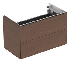 GEBERIT ONE skrinka pod umývadlo 74,5x39,5x46,5 cm, 2 zásuvky, Push-open, s osvetlením, americký orech