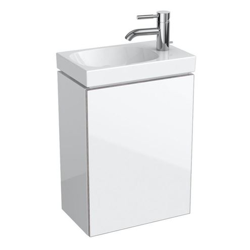 GEBERIT ACANTO skrinka pod umývadlo 39,5x24,5x53,5 cm, 1 dvierka, Push-open, lesklá biela 500.607.01.2 Obrázek - fotka