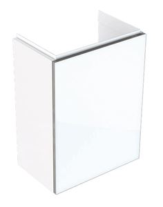 GEBERIT ACANTO skrinka pod umývadlo 39,5x24,5x53,5 cm, 1 dvierka, Push-open, lesklá biela