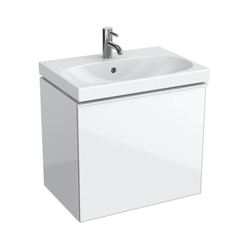 GEBERIT ACANTO skrinka pod umývadlo 59,5x47,5x53,5 cm, 1zásuvka, lesklá biela 500.609.01.2 Obrázek - fotka
