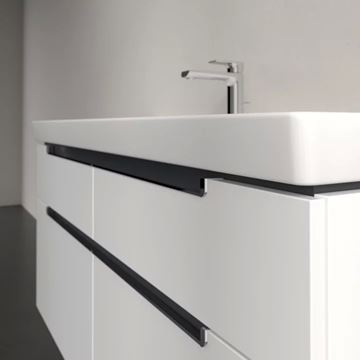 VILLEROY & BOCH SUBWAY 2.0 skrinka pod umývadlo 128,7x44,9x59 cm, 4 zásuvky, Glossy White A91610DH Obrázek - fotka