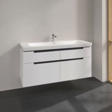 VILLEROY & BOCH SUBWAY 2.0 skrinka pod umývadlo 128,7x44,9x59 cm, 4 zásuvky, Glossy White A91610DH Obrázek - fotka