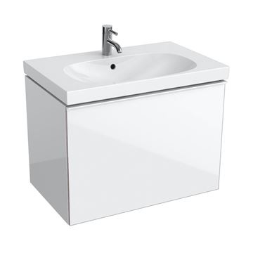 GEBERIT ACANTO skrinka pod umývadlo 74x47,5x53,5 cm, 1zásuvka, lesklá biela 500.611.01.2 Obrázek - fotka