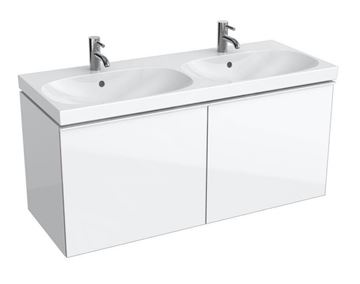 GEBERIT ACANTO skrinka pod dvojumývadlo 119x53,5x47,6 cm, 2 zásuvky, lesklá biela 500.613.01.2 Obrázek - fotka