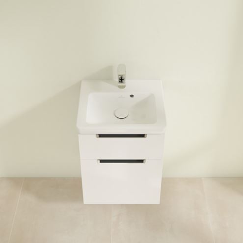 VILLEROY & BOCH SUBWAY 2.0 skrinka pod umývadlo 58,7x45,4x59 cm, 2 zásuvky, Glossy White A90910DH Obrázek - fotka