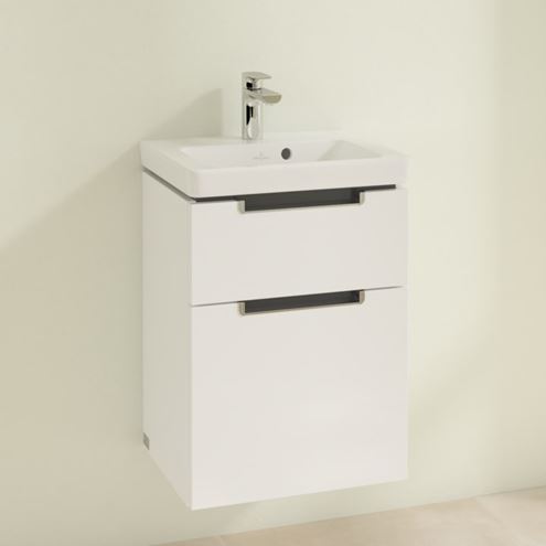VILLEROY & BOCH SUBWAY 2.0 skrinka pod umývadlo 58,7x45,4x59 cm, 2 zásuvky, Glossy White A90910DH Obrázek - fotka