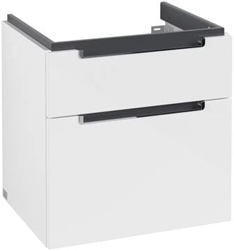 VILLEROY & BOCH SUBWAY 2.0 skrinka pod umývadlo 58,7x45,4x59 cm, 2 zásuvky, Glossy White