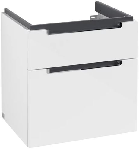 VILLEROY & BOCH SUBWAY 2.0 skrinka pod umývadlo 58,7x45,4x59 cm, 2 zásuvky, Glossy White A90910DH Obrázek - Hlavní obrázek