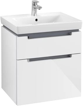 VILLEROY & BOCH SUBWAY 2.0 skrinka pod umývadlo 58,7x45,4x59 cm, 2 zásuvky, Glossy White A90910DH Obrázek - fotka