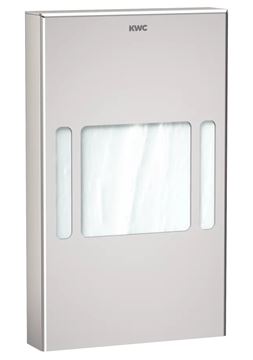KWC RODAN RODX191 zásobník na hygienické vrecká, nástenný, matná nerez oceľ