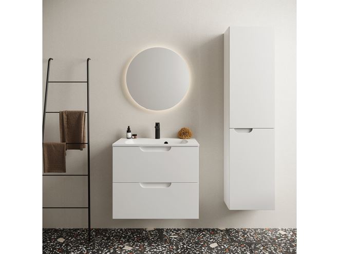 RAVAK CLASSIC SLIM umývadlo 70 cm, s otvorom pre batériu a prepadom XJX01170001 Obrázek - fotka