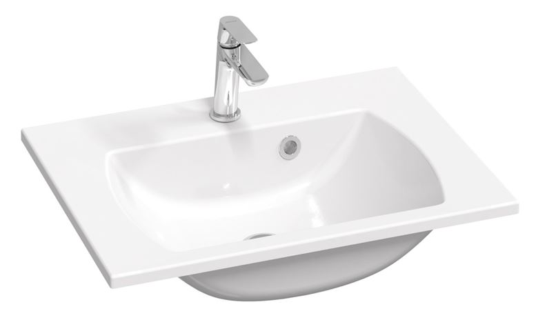 RAVAK CLASSIC SLIM umývadlo 70 cm, s otvorom pre batériu a prepadom XJX01170001 Obrázek - Hlavní obrázek