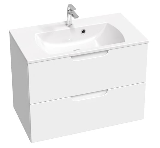 RAVAK CLASSIC SLIM umývadlo 80 cm, s otvorom pre batériu a prepadom XJX01180001 Obrázek - fotka