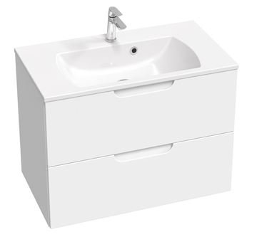 RAVAK CLASSIC SLIM umývadlo 80 cm, s otvorom pre batériu a prepadom XJX01180001 Obrázek - fotka