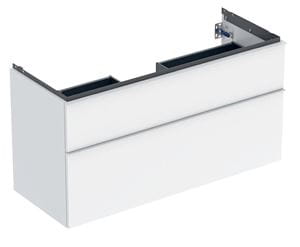 GEBERIT ICON skrinka pod umývadlo 118,4x47,6x61,5 cm, 2 zásuvky, lesklá biela