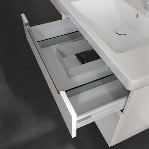 VILLEROY & BOCH SUBWAY 2.0 skrinka pod umývadlo 78,7x44,9x59 cm, 2 zásuvky, Glossy White A91410DH Obrázek - fotka