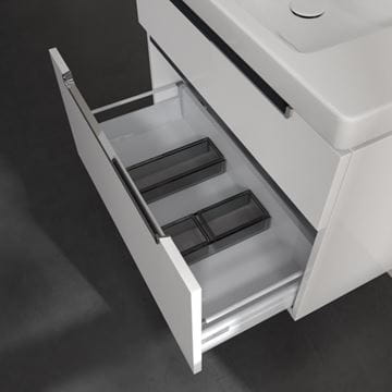 VILLEROY & BOCH SUBWAY 2.0 skrinka pod umývadlo 78,7x44,9x59 cm, 2 zásuvky, Glossy White A91410DH Obrázek - fotka