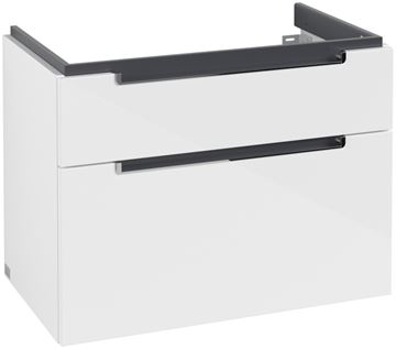 VILLEROY & BOCH SUBWAY 2.0 skrinka pod umývadlo 78,7x44,9x59 cm, 2 zásuvky, Glossy White