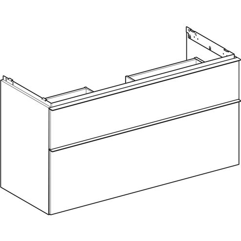 GEBERIT ICON skrinka pod umývadlo 118,4x47,6x61,5 cm, 2 zásuvky, dub 502.306.JH.1 Obrázek - fotka