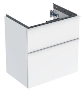 GEBERIT ICON skrinka pod umývadlo 59,2x41,6x61,5 cm, závesná, 2 zásuvky, lesklá biela