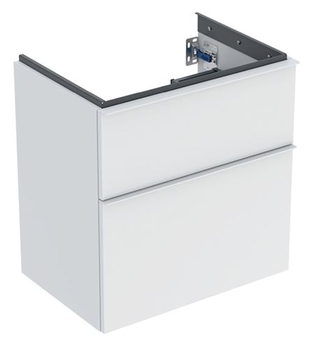 GEBERIT ICON skrinka pod umývadlo 59,2x41,6x61,5 cm, závesná, 2 zásuvky, matná biela 502.307.01.3 Obrázek - Hlavní obrázek