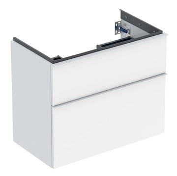 GEBERIT ICON skrinka pod umývadlo 74x41, 6x61, 5 cm, 2 zásuvky, lesklá biela