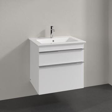 VILLEROY & BOCH VENTICELLO skrinka pod umývadlo 60,3x50,2x59 cm, 2 zásuvky, Glossy White A92401DH Obrázek - fotka