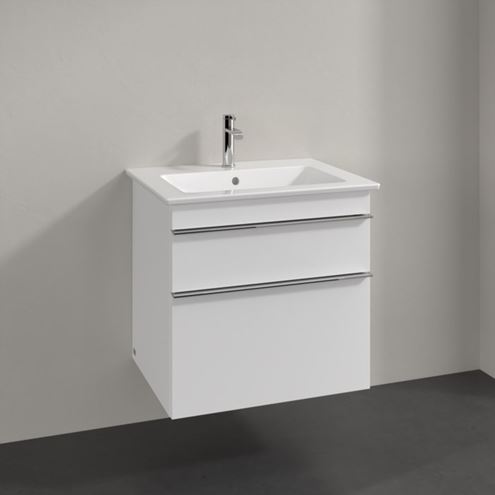 VILLEROY & BOCH VENTICELLO skrinka pod umývadlo 60,3x50,2x59 cm, 2 zásuvky, Glossy White A92401DH Obrázek - fotka