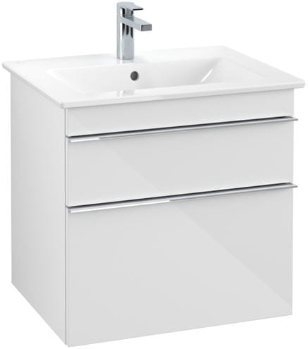 VILLEROY & BOCH VENTICELLO skrinka pod umývadlo 60,3x50,2x59 cm, 2 zásuvky, Glossy White A92401DH Obrázek - fotka