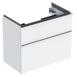 GEBERIT ICON skrinka pod umývadlo 74x41, 6x61, 5 cm, 2 zásuvky, lesklá biela