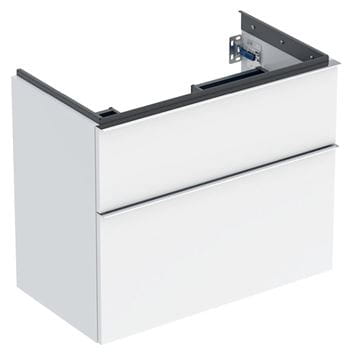 GEBERIT ICON skrinka pod umývadlo 74x41, 6x61, 5 cm, 2 zásuvky, lesklá biela